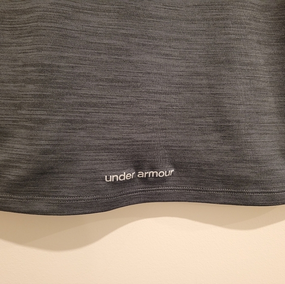 2/$18 Under Armour UA Heat Gear Lightweight Loose Hoodie Heathered Gray Sweater - Picture 4 of 5